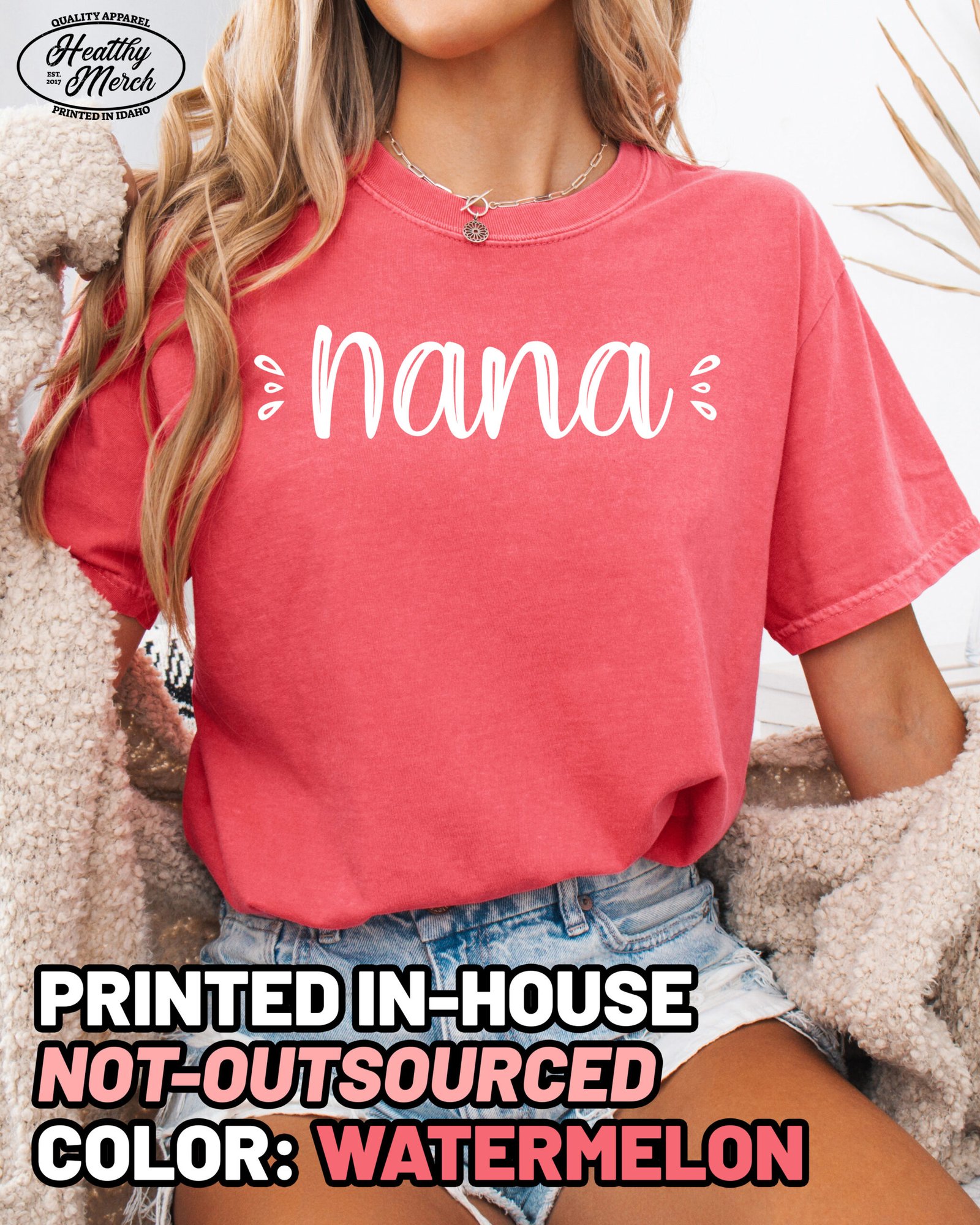 Cute Nana Shirt Comfort Colors Grandma Tee - Image 11