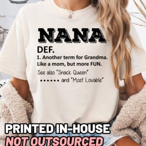 Nana Definition Shirt Comfort Colors Grandma Tee - Image 9