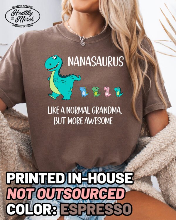 Custom Nanasaurus Followers Shirt Comfort Colors Nana Grandma Tee