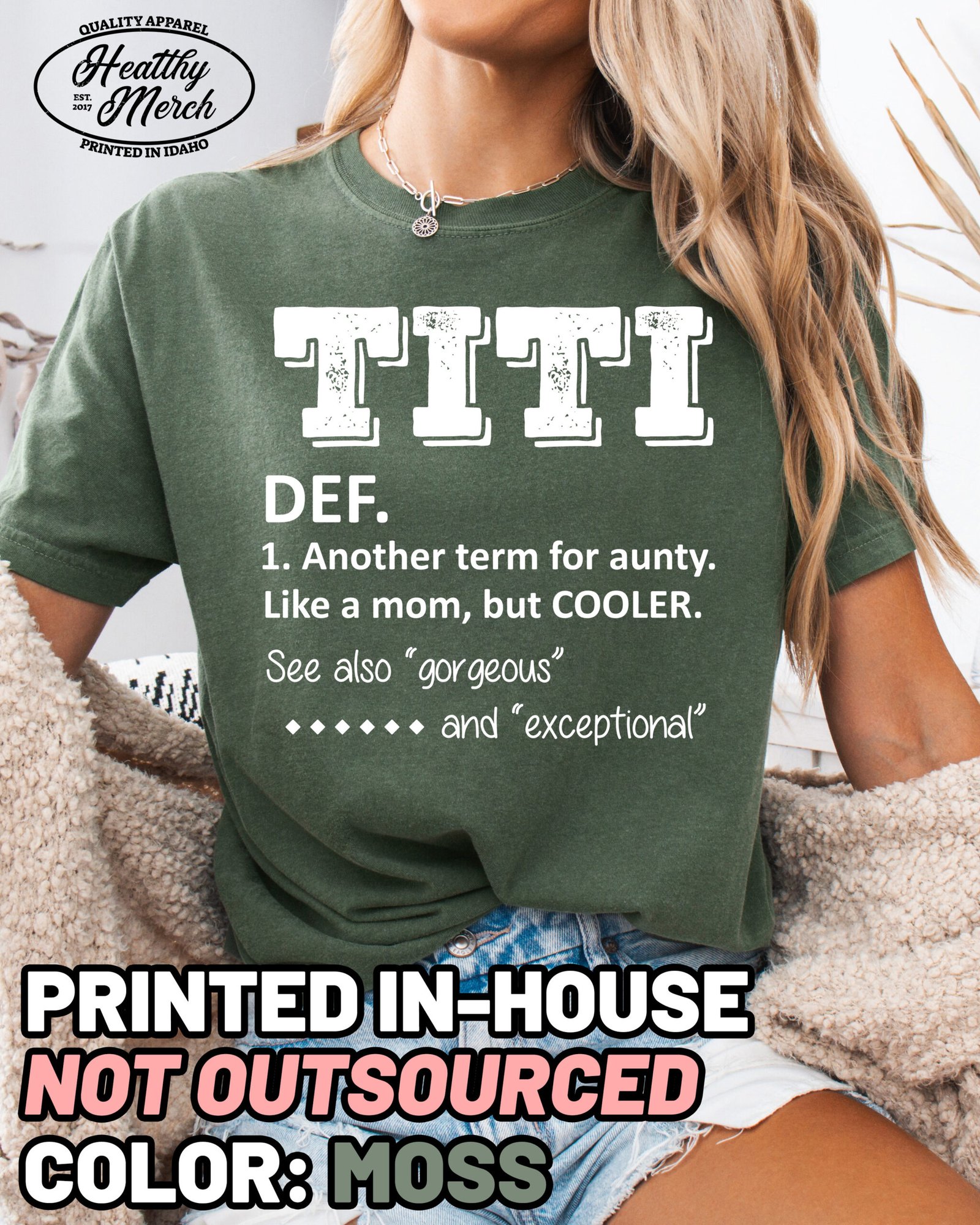 TITI Definition Comfort Colors Aunt Shirt - Image 9