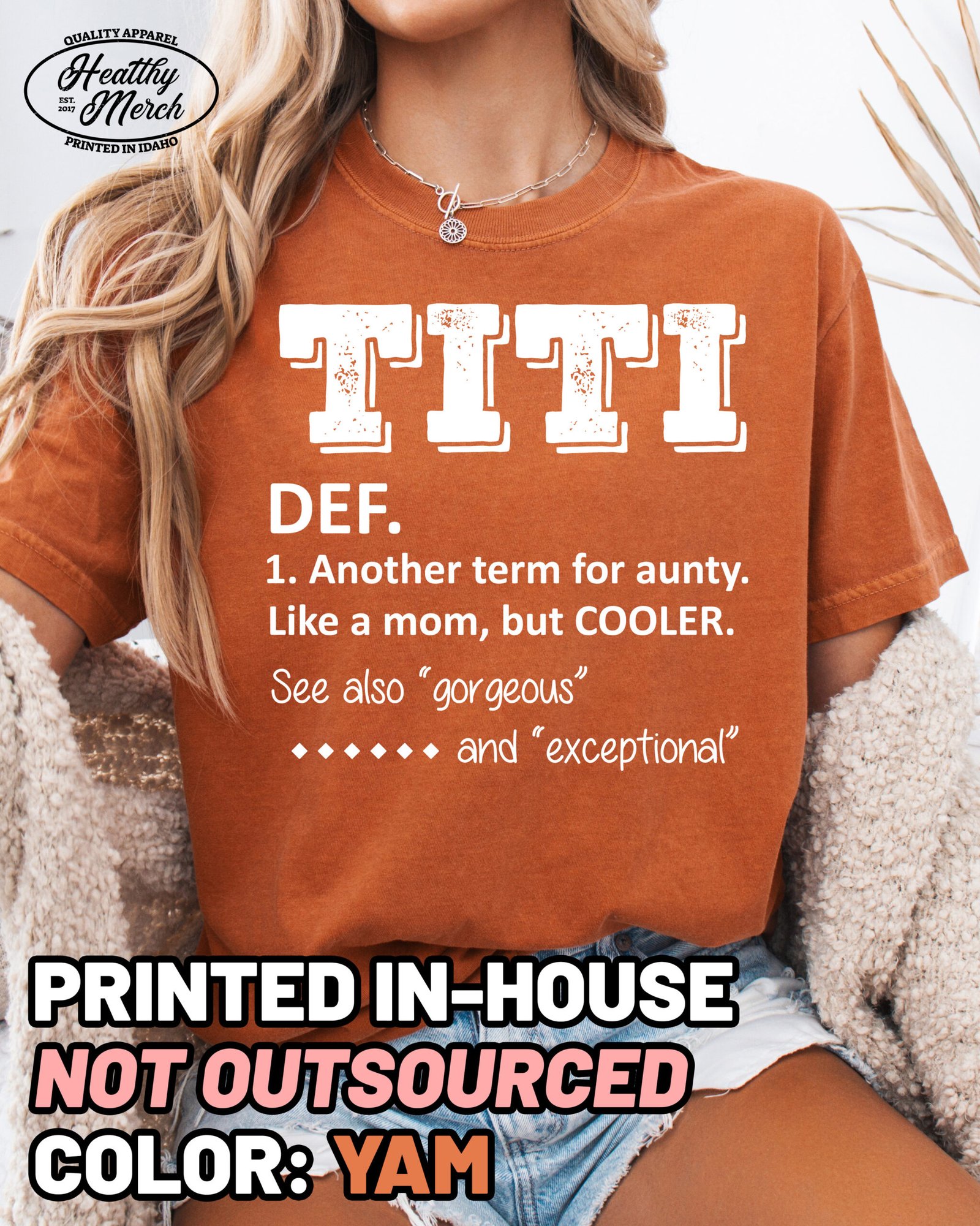 TITI Definition Comfort Colors Aunt Shirt - Image 8