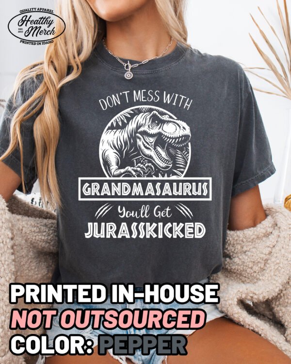 Jurassic Grandmasaurus Comfort Colors Grandma Shirt