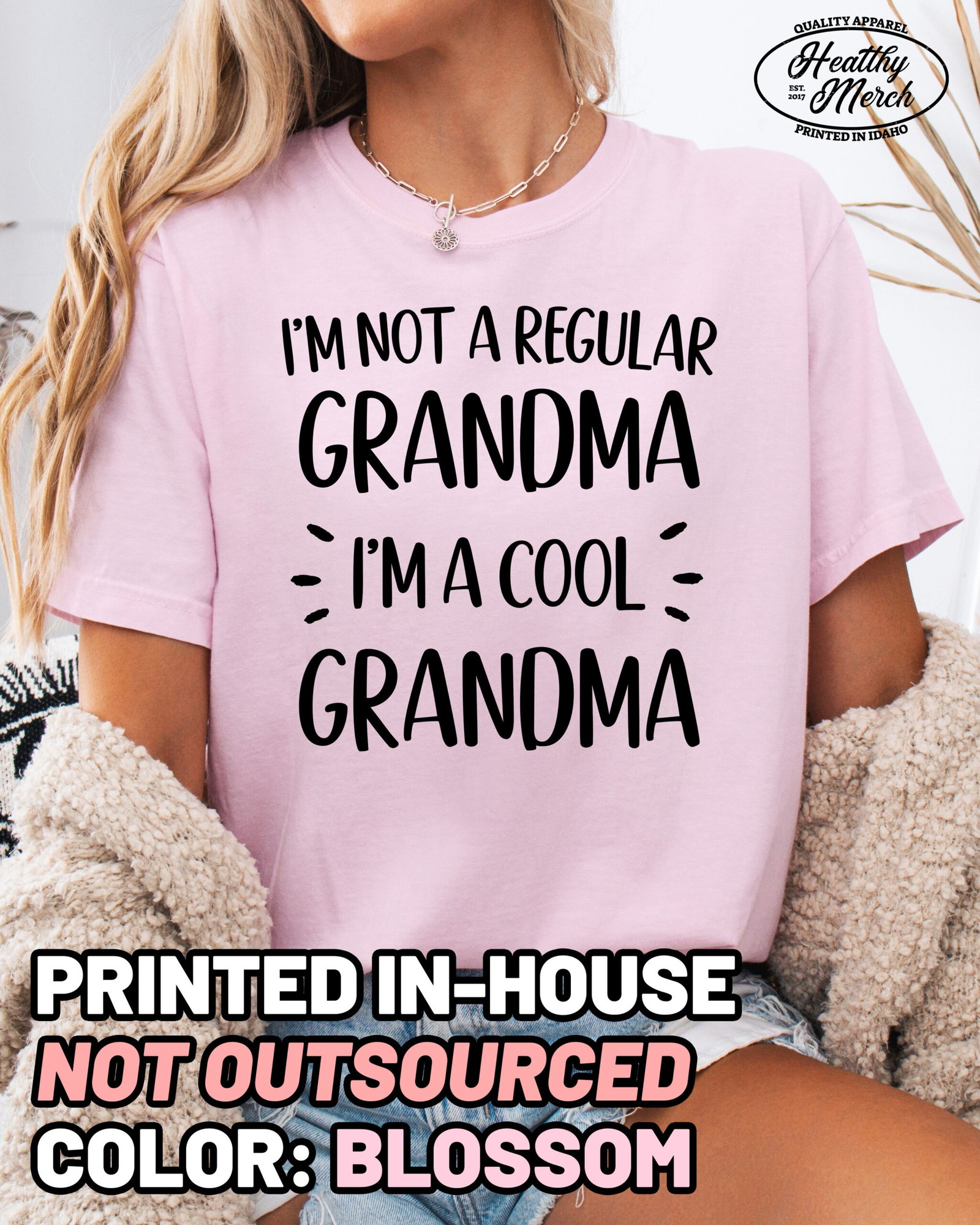 Not A Regular Grandma Shirt Comfort Colors Cool Grandma Tee - Image 10