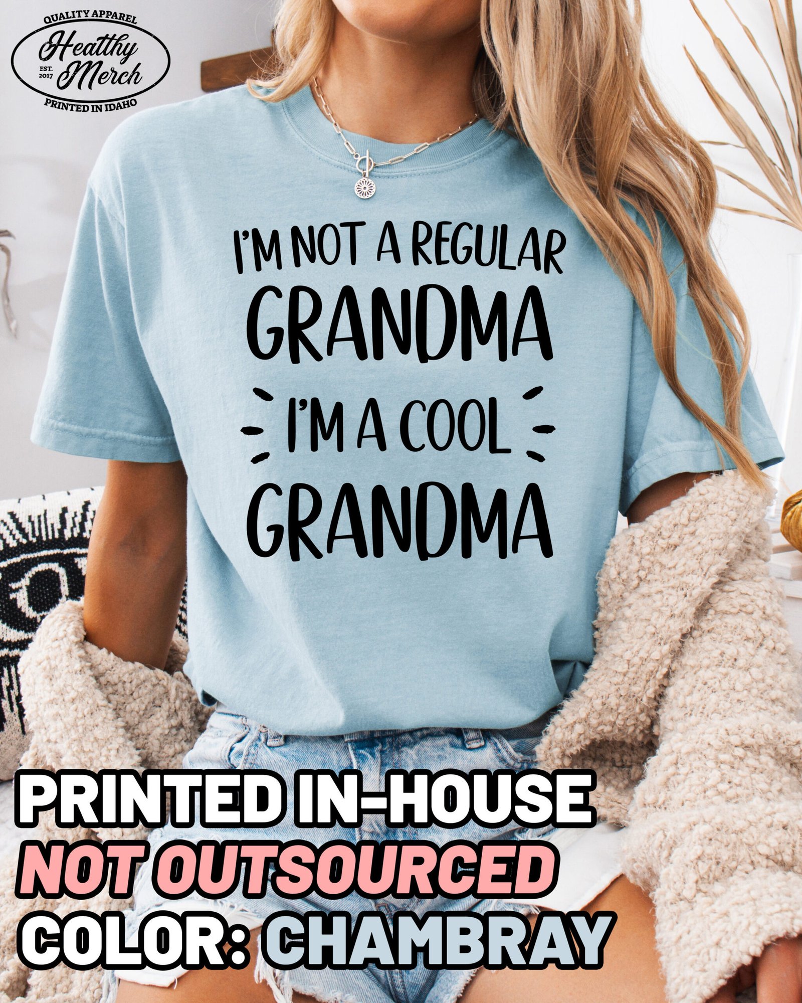 Not A Regular Grandma Shirt Comfort Colors Cool Grandma Tee - Image 9