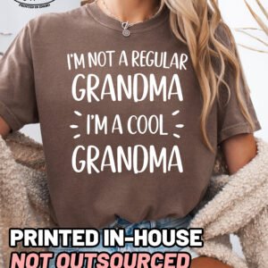 Not A Regular Grandma Shirt Comfort Colors Cool Grandma Tee - Image 6