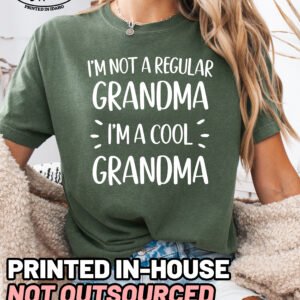Not A Regular Grandma Shirt Comfort Colors Cool Grandma Tee - Image 5