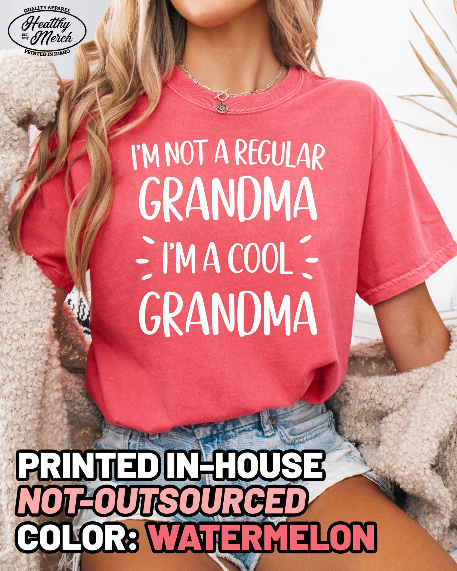 Not A Regular Grandma Shirt Comfort Colors Cool Grandma Tee - Image 11