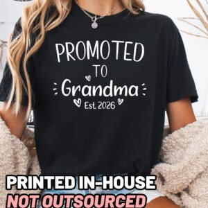 Custom Promoted to Grandma Shirt Comfort Colors Personalized Tee - Image 11