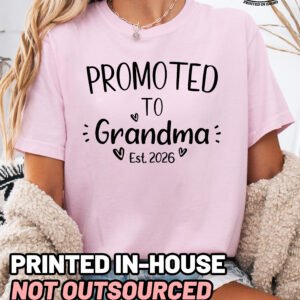 Custom Promoted to Grandma Shirt Comfort Colors Personalized Tee - Image 5