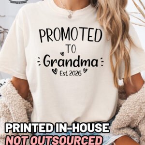 Custom Promoted to Grandma Shirt Comfort Colors Personalized Tee - Image 10