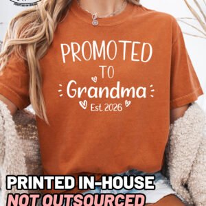 Custom Promoted to Grandma Shirt Comfort Colors Personalized Tee - Image 7