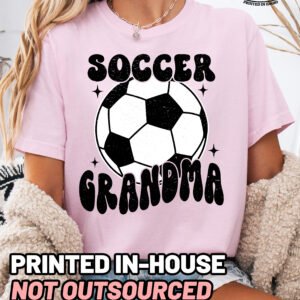 Retro Soccer Grandma Shirt Comfort Colors Tee - Image 9