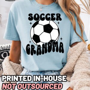 Retro Soccer Grandma Shirt Comfort Colors Tee - Image 8