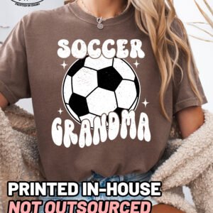 Retro Soccer Grandma Shirt Comfort Colors Tee - Image 5