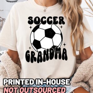 Retro Soccer Grandma Shirt Comfort Colors Tee - Image 6