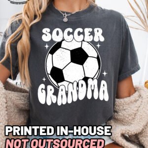 Retro Soccer Grandma Shirt Comfort Colors Tee