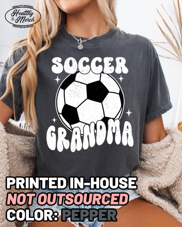 Retro Soccer Grandma Shirt Comfort Colors Tee