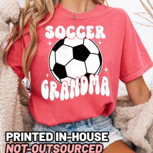 Retro Soccer Grandma Shirt Comfort Colors Tee - Image 10