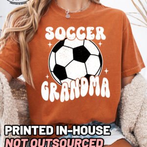 Retro Soccer Grandma Shirt Comfort Colors Tee - Image 11